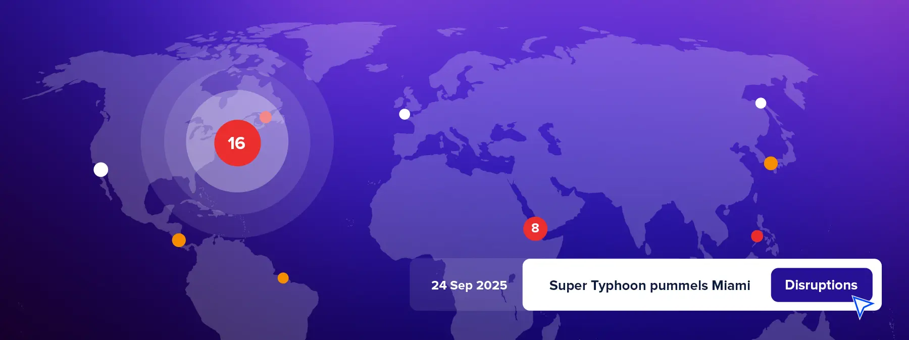 From strikes to storms, you see it first – with your own risk monitoring employee!